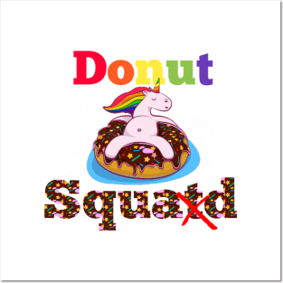 Donut unicorn Posters and Art